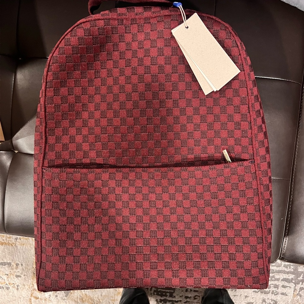 Rothy's Grenache Checkered Backpack - Picture 4 of 5